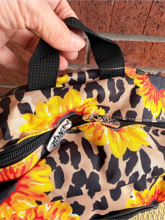 NWT Sunflower Leopard Print Backpack - Yellow/Black main image 7